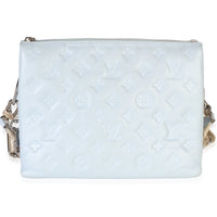 Louis Vuitton Light Blue Monogram Embossed Lambskin Coussin PM Handbag 4
