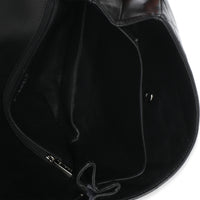 Chanel Black Quilted Lambskin Boy Accordion Flap Bag Handbag 10