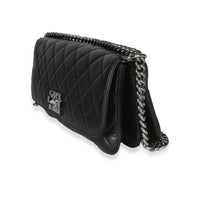 Chanel Black Quilted Lambskin Boy Accordion Flap Bag Handbag 3