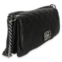 Chanel Black Quilted Lambskin Boy Accordion Flap Bag Handbag 4