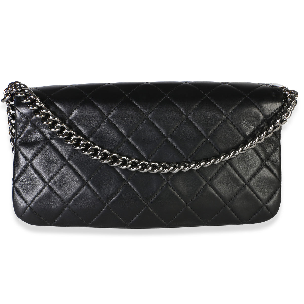 Chanel Black Quilted Lambskin Boy Accordion Flap Bag Handbag 5