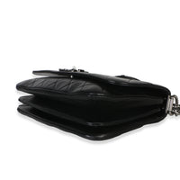 Chanel Black Quilted Lambskin Boy Accordion Flap Bag Handbag 7