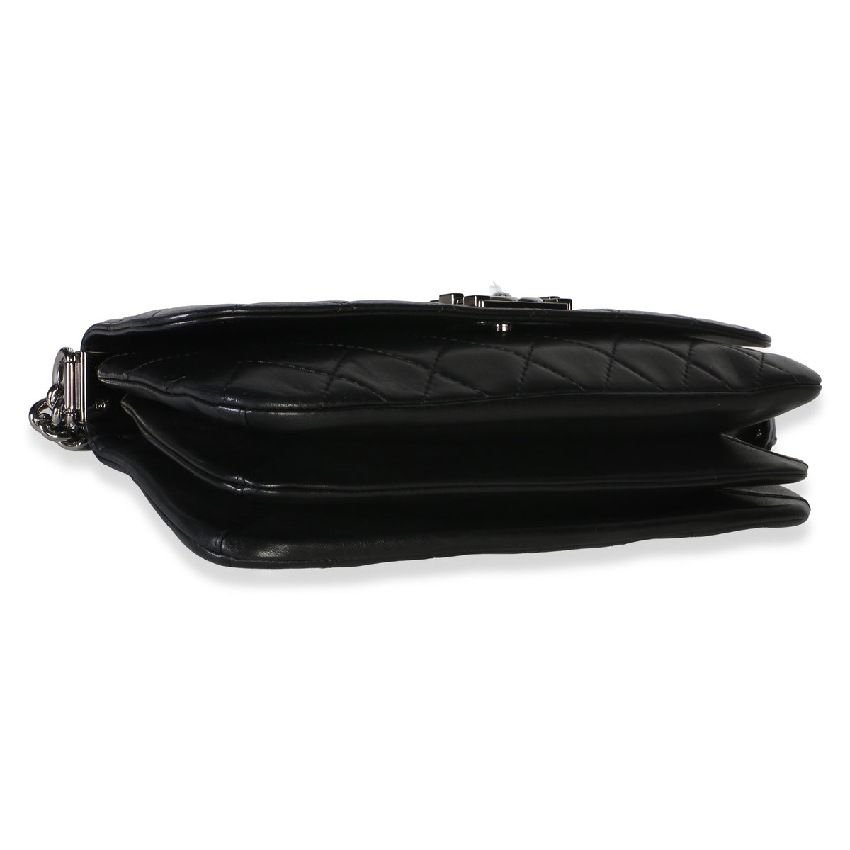 Chanel Black Quilted Lambskin Boy Accordion Flap Bag Handbag 8