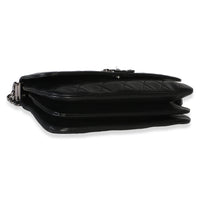 Chanel Black Quilted Lambskin Boy Accordion Flap Bag Handbag 8