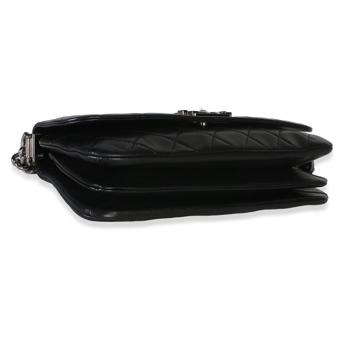 Chanel Black Quilted Lambskin Boy Accordion Flap Bag Handbag 8