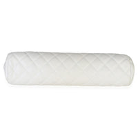 Chanel White Quilted Caviar Timeless Clutch Handbag 5