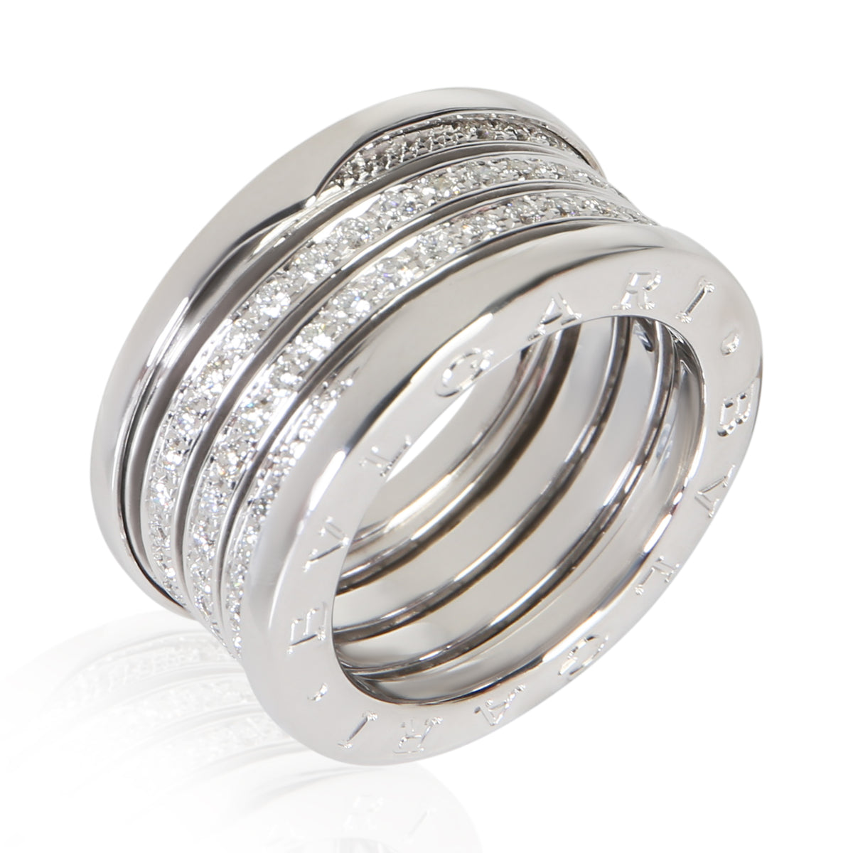 BVLGARI White Gold Diamond B.zero1 Ring 4