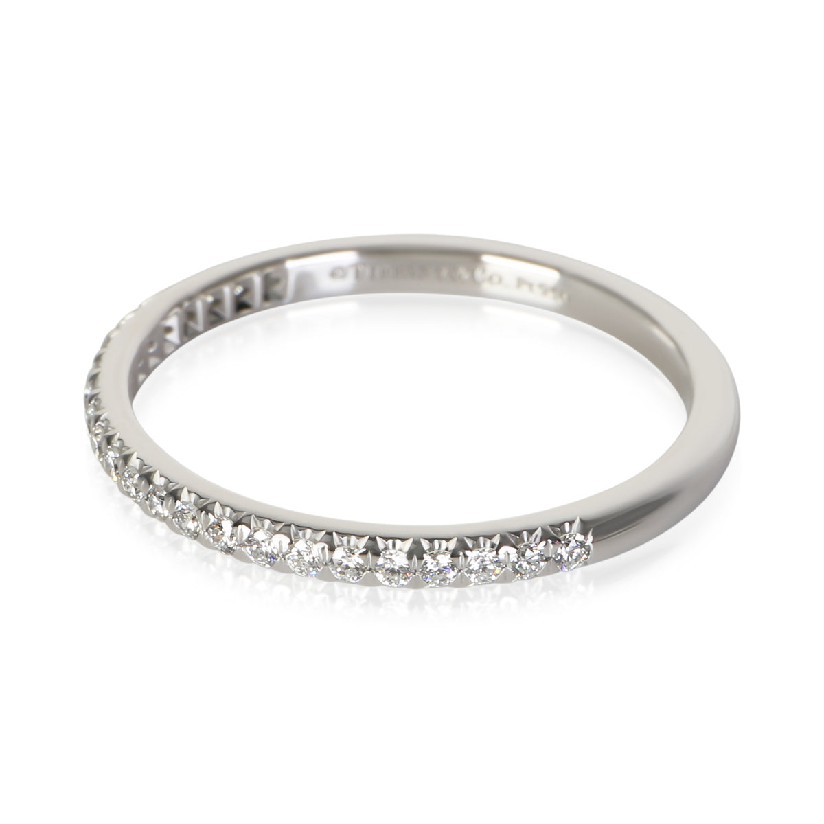 Tiffany & Co. Platinum Diamond Soleste Half Eternity Band 2