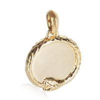 David Yurman Yellow Gold Diamond Oruboros Snake Amulet Pendant 4