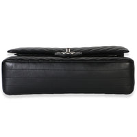 Chanel Black Chevron Lambskin Medium Classic Double Flap Bag Handbag 5