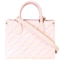 Louis Vuitton Pink Monogram Empreinte Summer Stardust Onthego PM Handbag 4