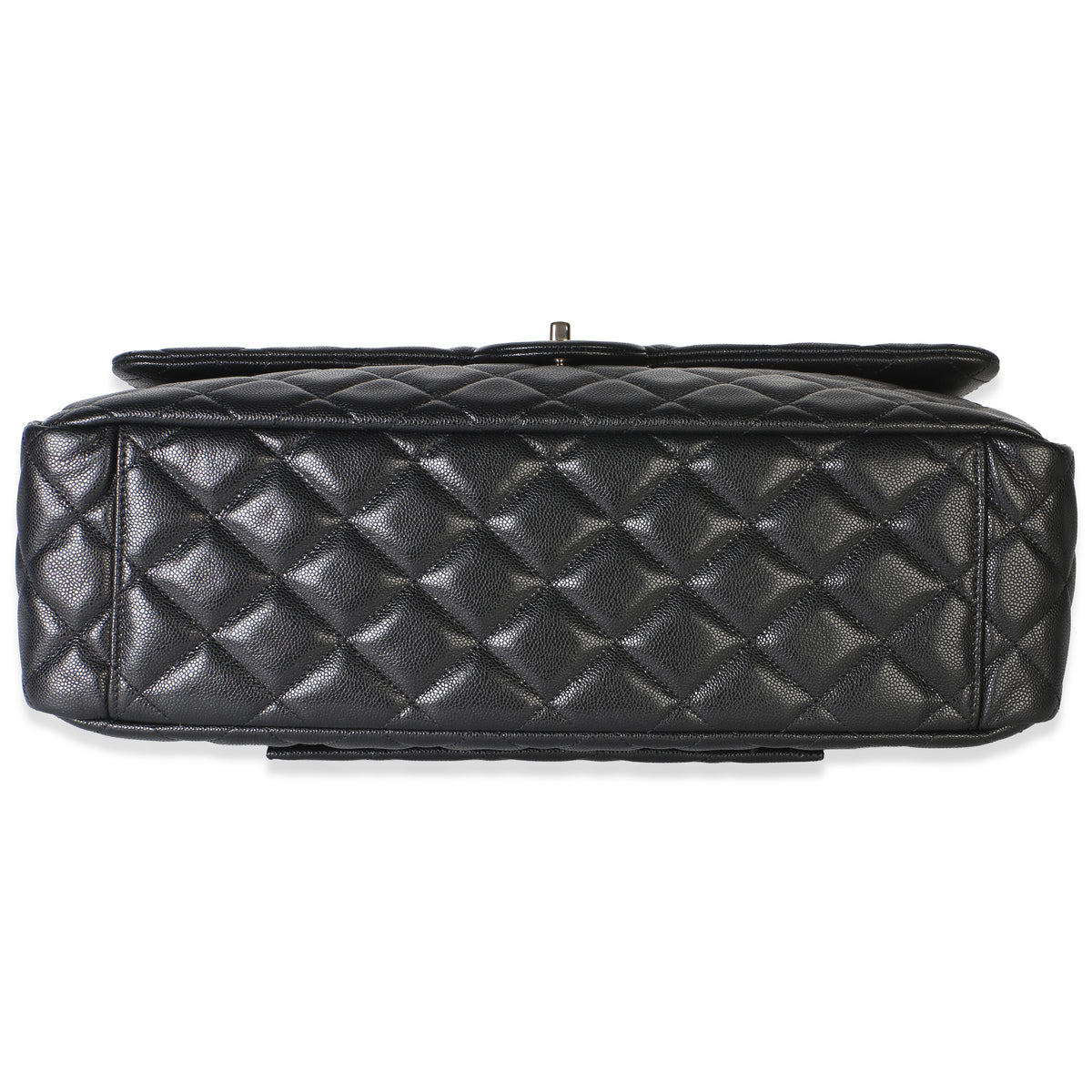 Chanel 24C Black Quilted Caviar Maxi XXL Travel Flap Bag Handbag 5
