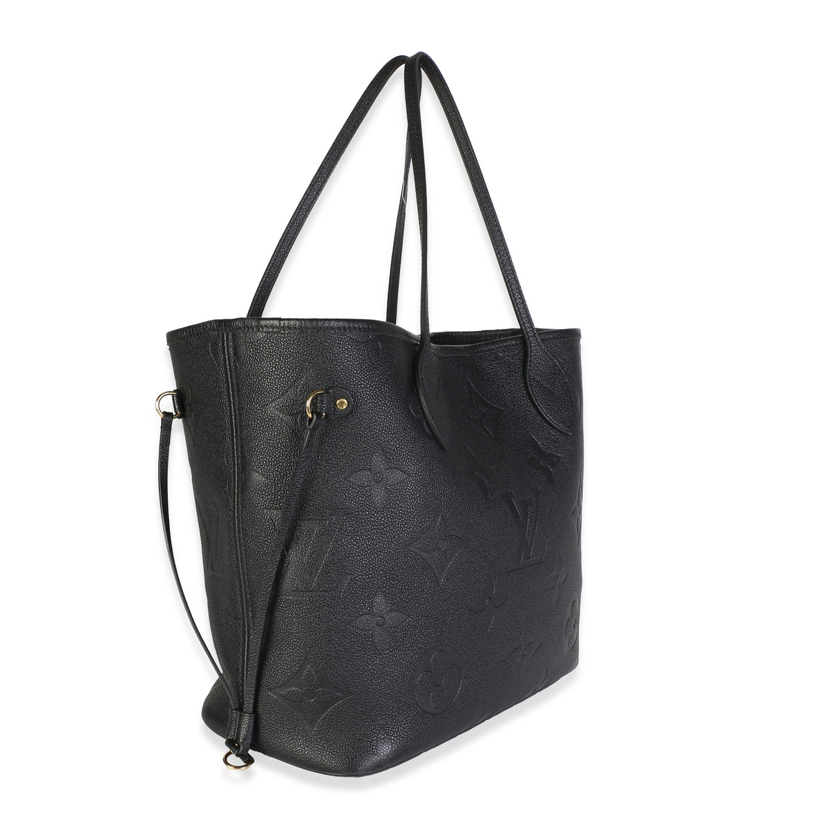 Louis Vuitton Black Giant Monogram Empreinte Neverfull MM Handbag 3