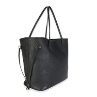 Louis Vuitton Black Giant Monogram Empreinte Neverfull MM Handbag 3