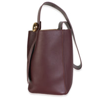 Loewe Dark Burgundy Calfskin Medium Pebble Bucket Bag Handbag 2