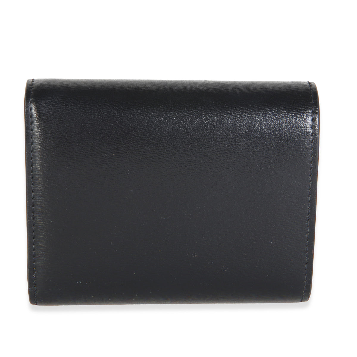 Celine Black Calfskin Small Compact Triomphe Flap Wallet Wallet 4