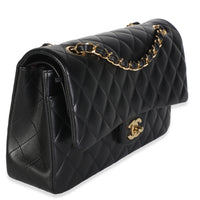 Chanel Black Quilted Lambskin Medium Classic Double Flap Bag Handbag 3