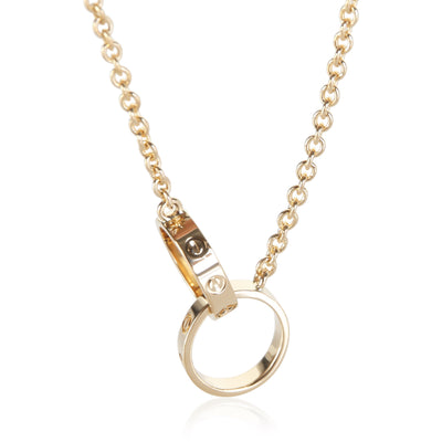 Cartier Yellow Gold Love Necklace fv