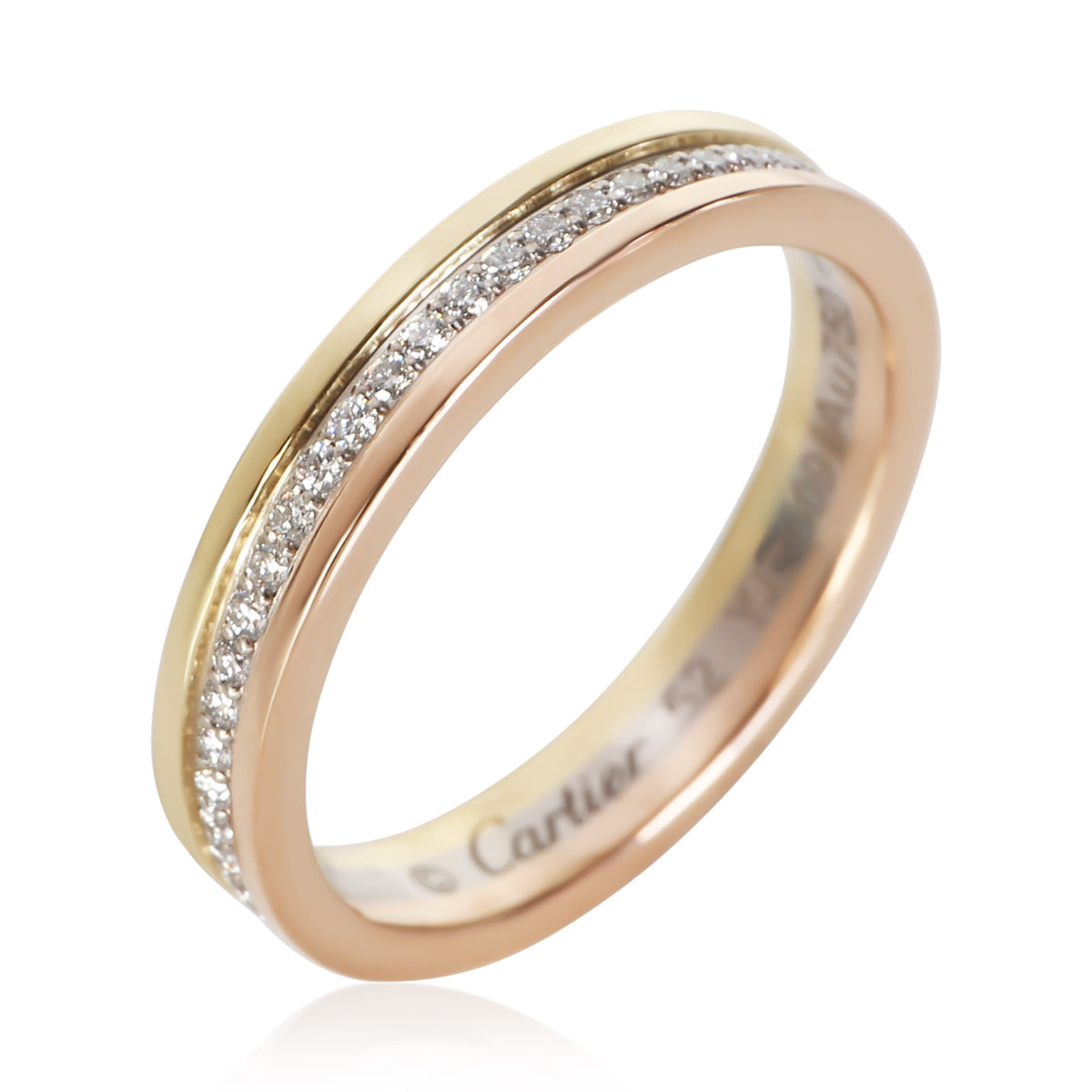 Cartier 3 Tone Gold Diamond Vendome Louis  Band 4