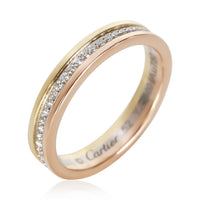 Cartier 3 Tone Gold Diamond Vendome Louis  Band 4