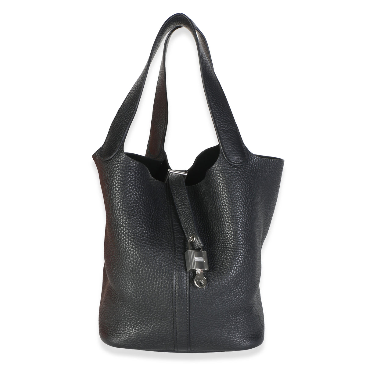 Hermès Black Clemence Picotin Lock 22 PHW Handbag 2