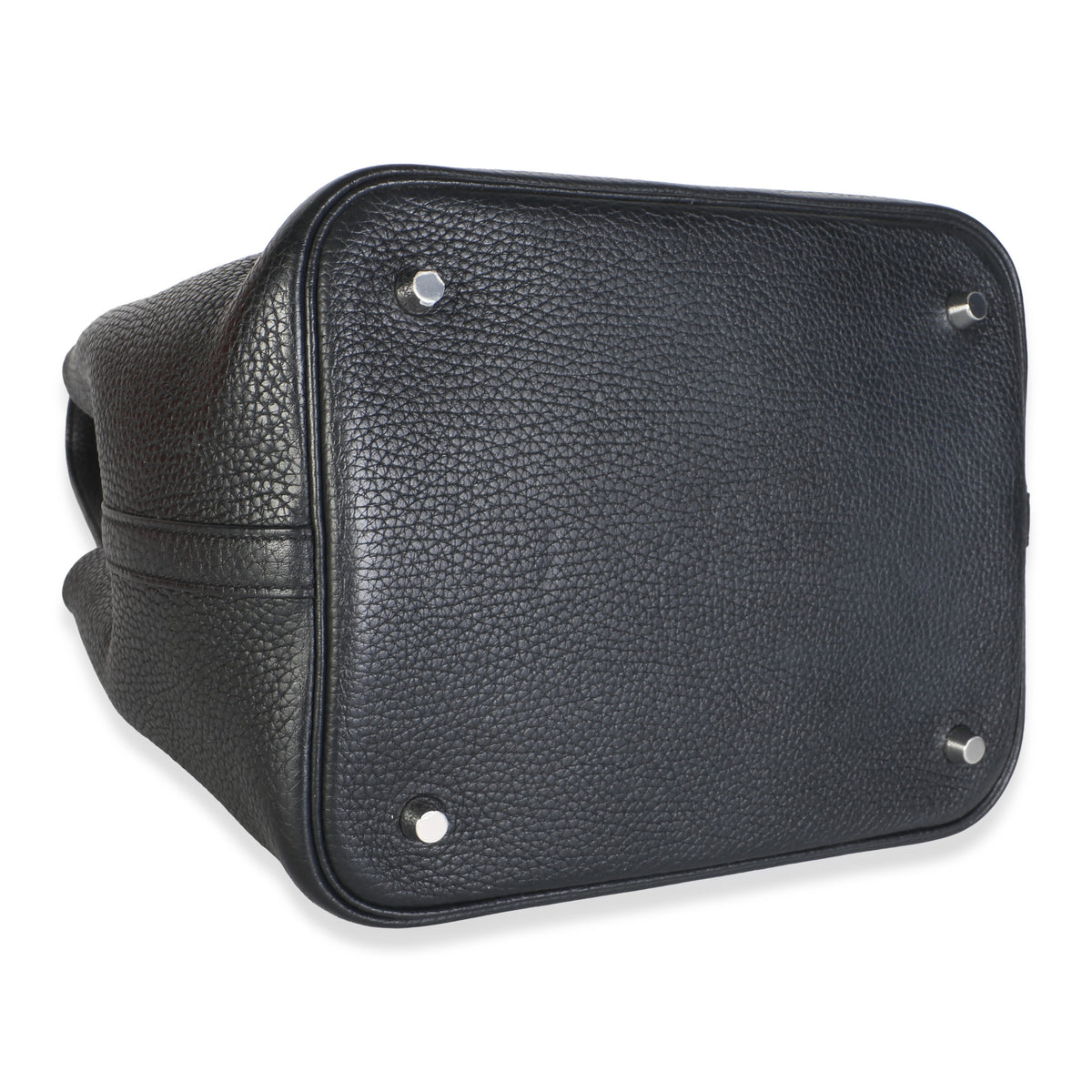 Hermès Black Clemence Picotin Lock 22 PHW Handbag 8
