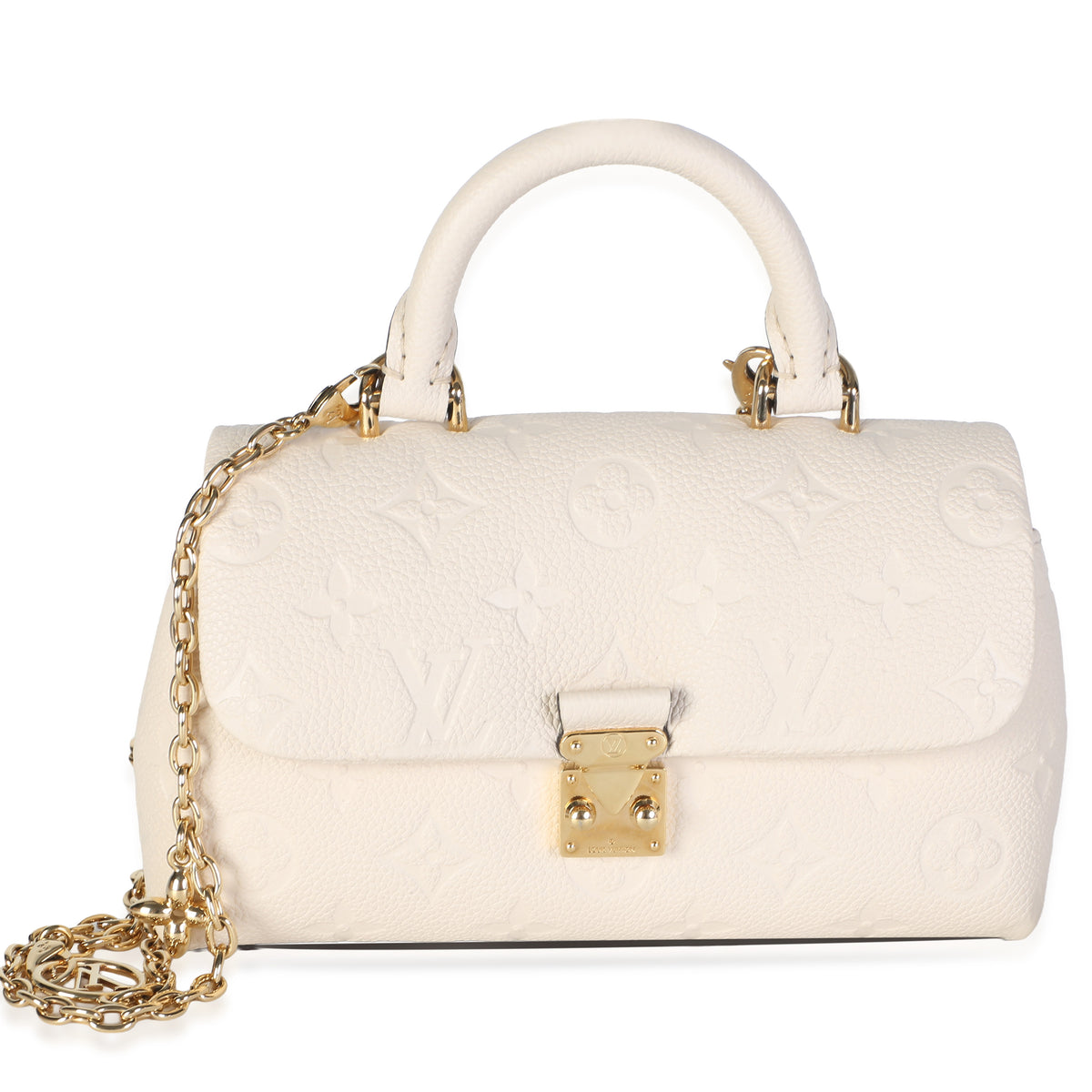 Louis Vuitton Cream Monogram Empreinte Nano Madeleine Handbag id