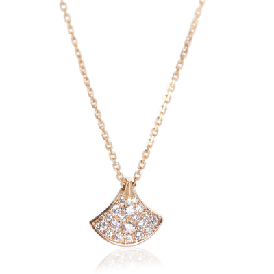 BVLGARI Rose Gold Diamond Diva's Dream Pendant fv