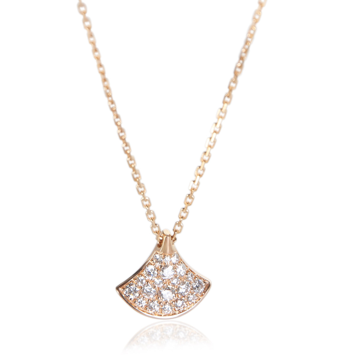 BVLGARI Rose Gold Diamond Diva's Dream Pendant fv