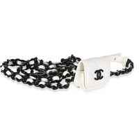 Chanel White Quilted Caviar My Everything Airpods Pro Holder Belt Bag Handbag 3