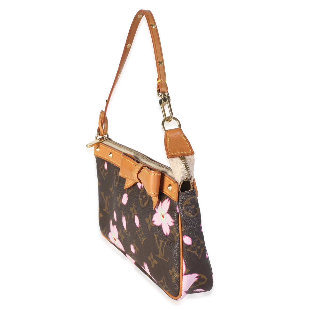 Louis Vuitton Monogram Canvas Cherry Blossom Pochette Accessories Handbag 2