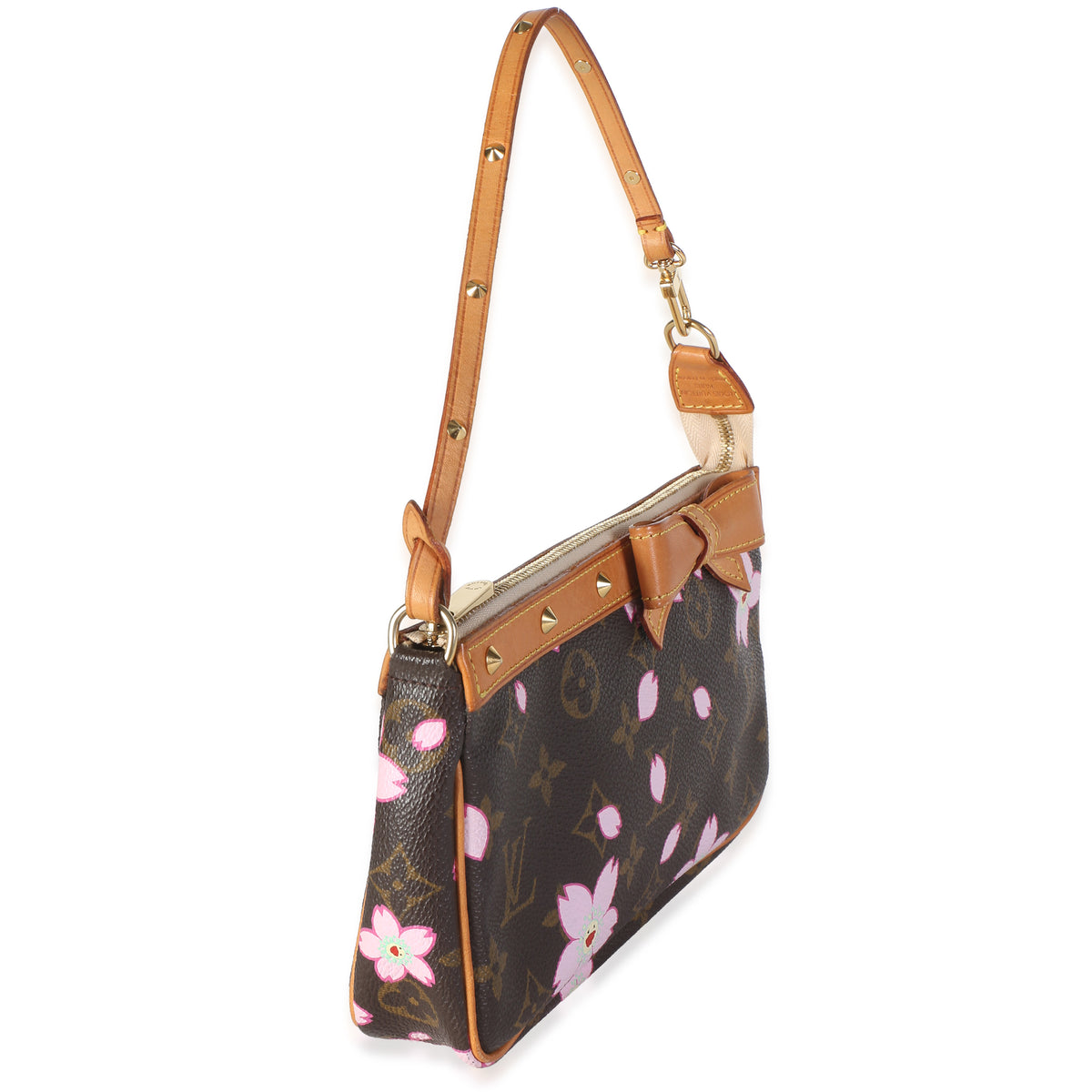 Louis Vuitton Monogram Canvas Cherry Blossom Pochette Accessories Handbag 3