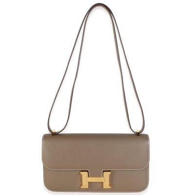 Hermès Etoupe Epsom Constance 1 Elan GHW Handbag fv