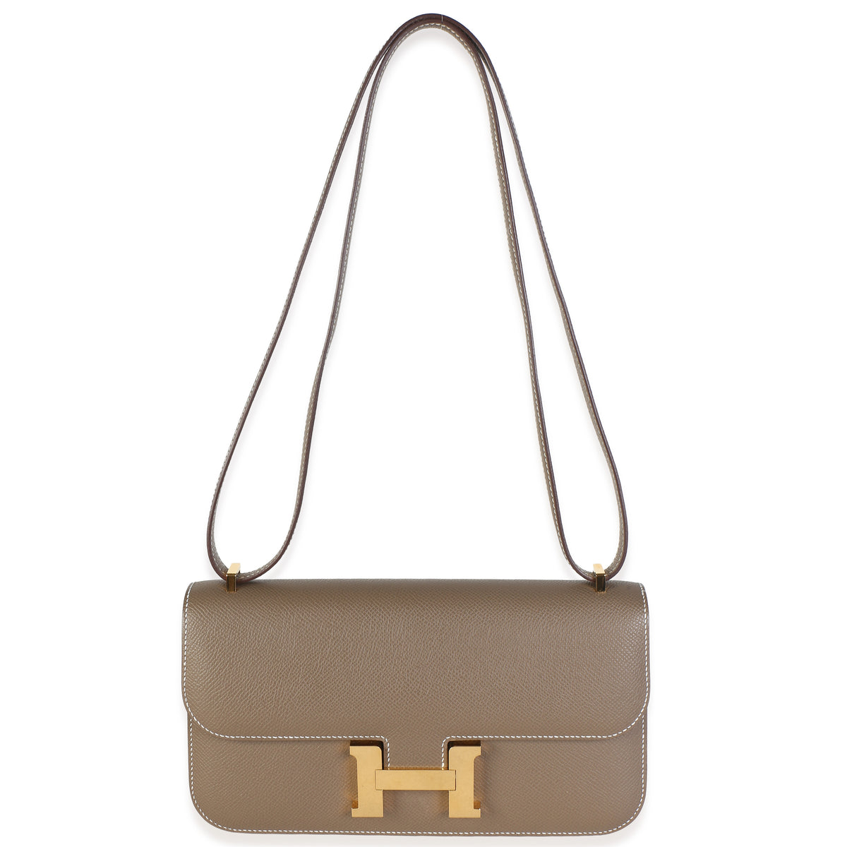 Hermès Etoupe Epsom Constance 1 Elan GHW Handbag fv