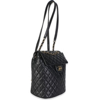 Chanel Black Quilted Calfskin Medium Urban Spirit Backpack Handbag 3