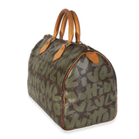Louis Vuitton x Stephen Sprouse Khaki Graffiti Speedy 30 Handbag 2