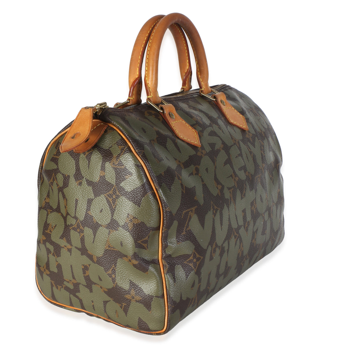 Louis Vuitton x Stephen Sprouse Khaki Graffiti Speedy 30 Handbag 3