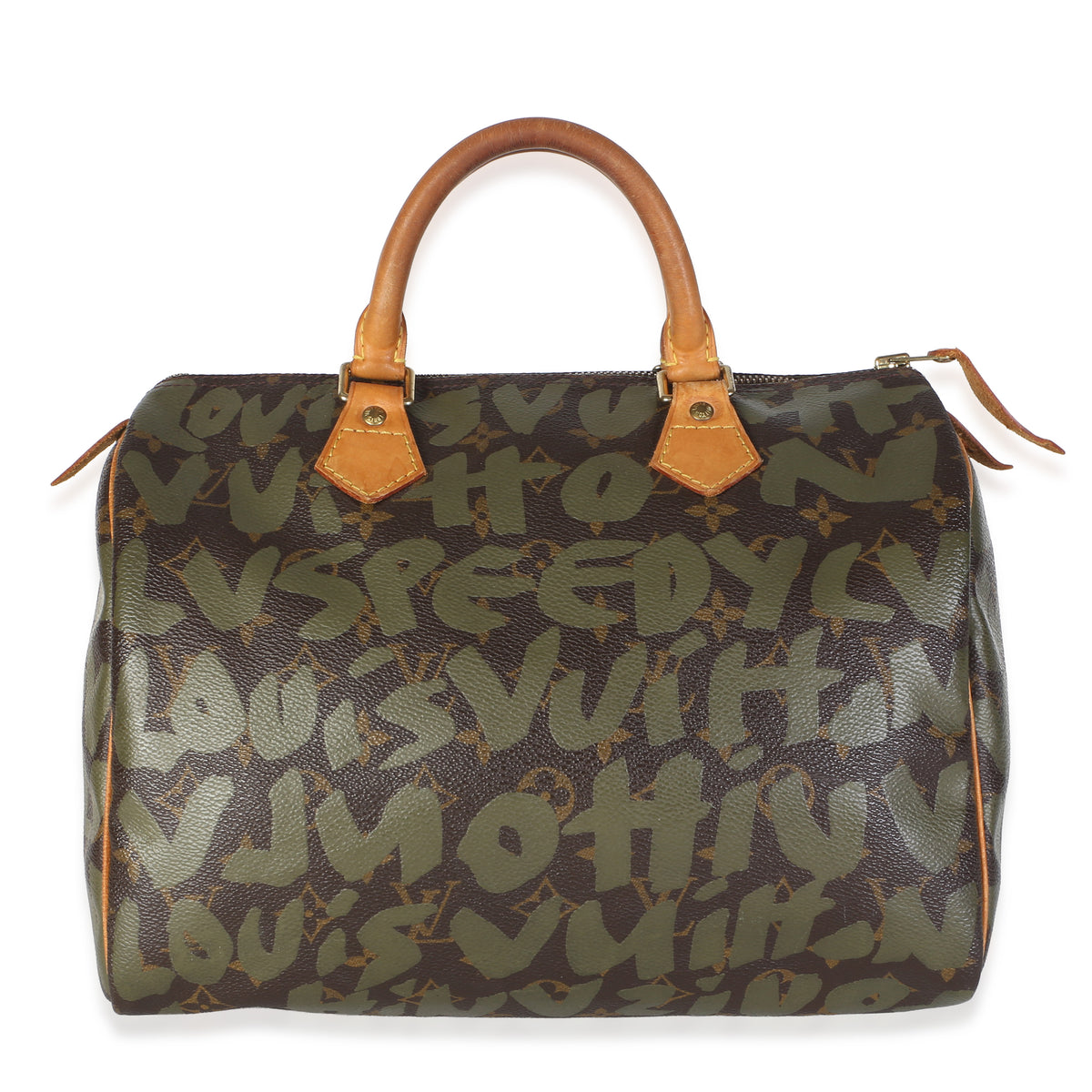 Louis Vuitton x Stephen Sprouse Khaki Graffiti Speedy 30 Handbag 4