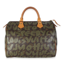 Louis Vuitton x Stephen Sprouse Khaki Graffiti Speedy 30 Handbag 4