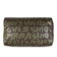 Louis Vuitton x Stephen Sprouse Khaki Graffiti Speedy 30 Handbag 5