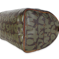 Louis Vuitton x Stephen Sprouse Khaki Graffiti Speedy 30 Handbag 6