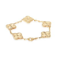 Van Cleef & Arpels Yellow Gold Vintage Alhambra Bracelet 3