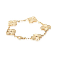 Van Cleef & Arpels Yellow Gold Vintage Alhambra Bracelet 4