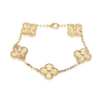 Van Cleef & Arpels Yellow Gold Vintage Alhambra Bracelet fv