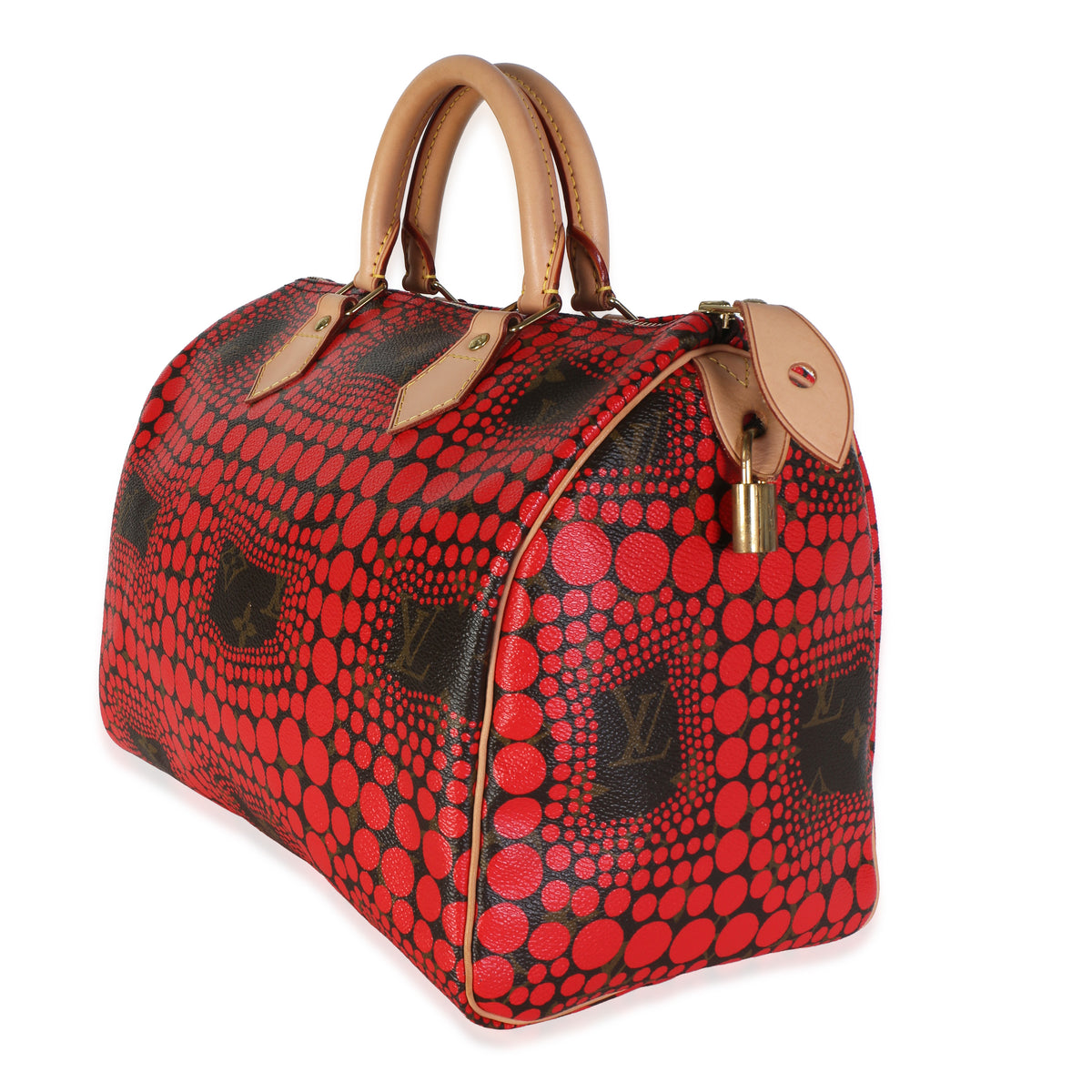 Louis Vuitton x Yayoi Kusama Red Infinity Dots Monogram Canvas Speedy 30 Handbag 2