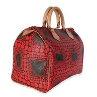 Louis Vuitton x Yayoi Kusama Red Infinity Dots Monogram Canvas Speedy 30 Handbag 3