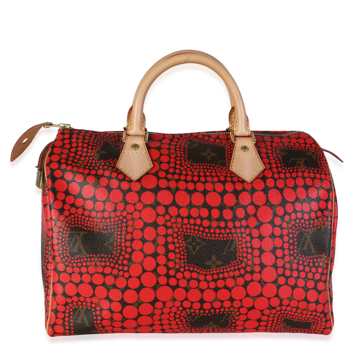 Louis Vuitton x Yayoi Kusama Red Infinity Dots Monogram Canvas Speedy 30 Handbag 4
