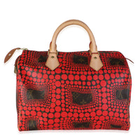 Louis Vuitton x Yayoi Kusama Red Infinity Dots Monogram Canvas Speedy 30 Handbag 4
