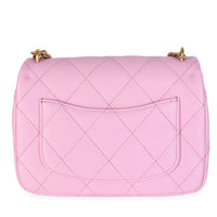 Chanel Pink Quilted Caviar Mini Sweetheart Crush Flap Bag Handbag 4