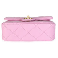 Chanel Pink Quilted Caviar Mini Sweetheart Crush Flap Bag Handbag 5